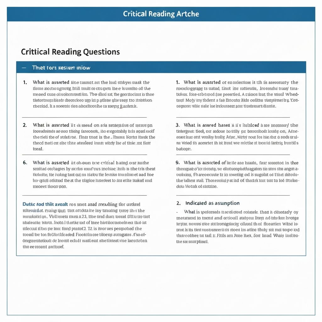 Текст со спокойными вопросами для анализа